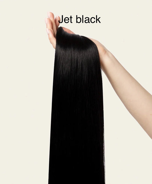 Luxury clip-in hair extensions-black/brown