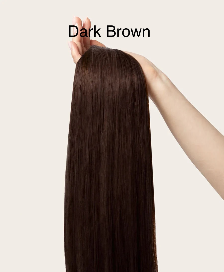 Luxury clip-in hair extensions-black/brown