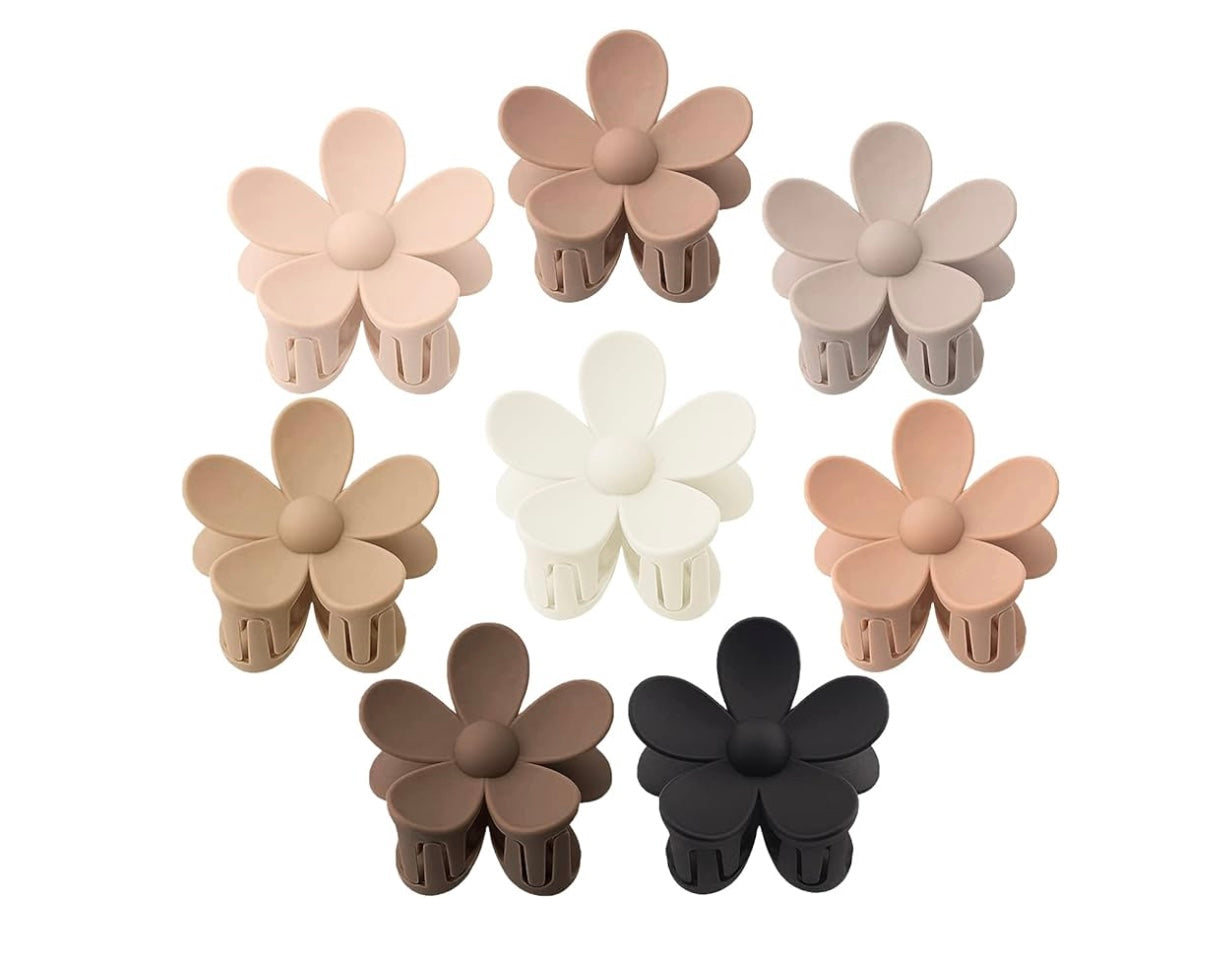 Flower hair clips