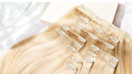 Luxury clip-in hair extensions-blondes/brondes/reds